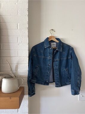 Zara Blue Denim Jacket - Girls 11-12